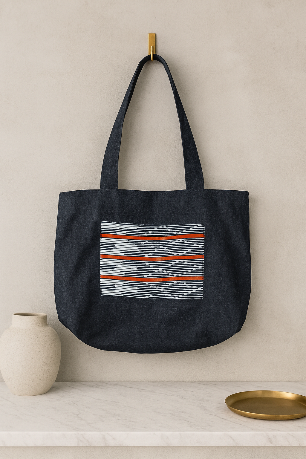 Sac cabas Tiya  fabriqué en 2 exemplaires