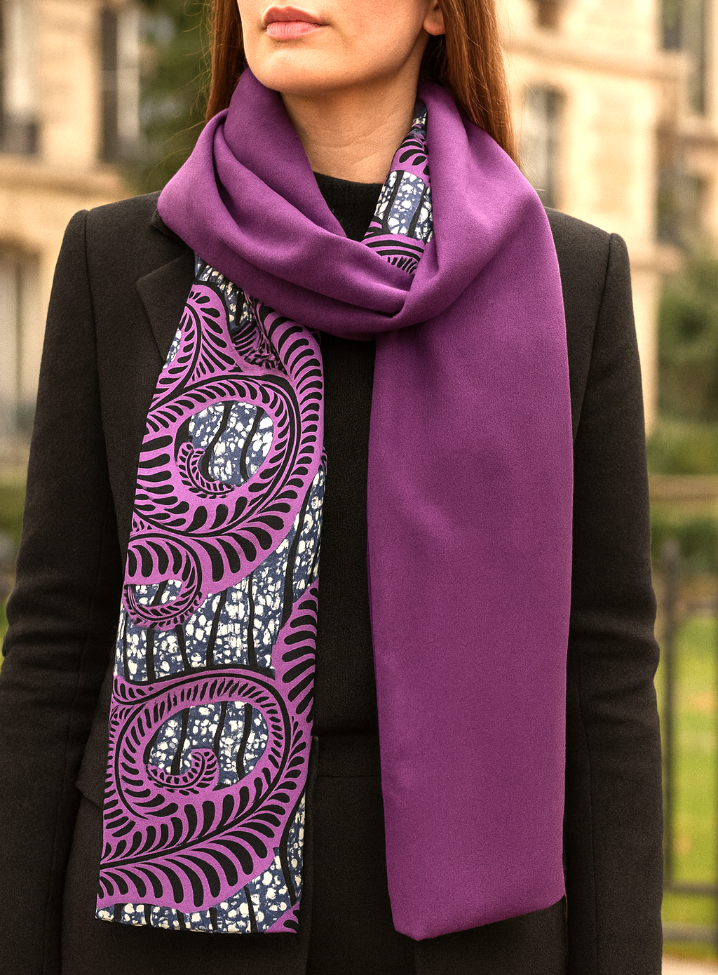 Echarpe wax et polaire