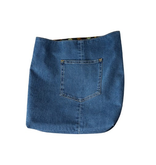 Sac en Jean Yasmina fabriqué à partir d'un pantalon Jean