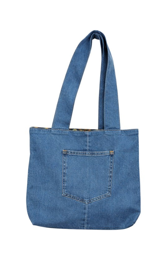 Sac en Jean Yasmina fabriqué à partir d'un pantalon Jean